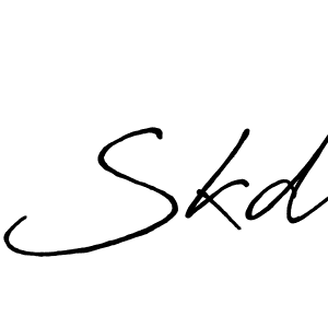 Also You can easily find your signature by using the search form. We will create Skd name handwritten signature images for you free of cost using Antro_Vectra_Bolder sign style. Skd signature style 7 images and pictures png