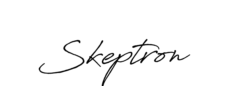 Make a beautiful signature design for name Skeptron. With this signature (Antro_Vectra_Bolder) style, you can create a handwritten signature for free. Skeptron signature style 7 images and pictures png