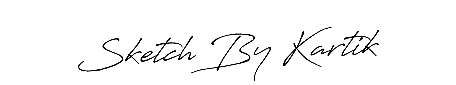 Make a beautiful signature design for name Sketch By Kartik. With this signature (Antro_Vectra_Bolder) style, you can create a handwritten signature for free. Sketch By Kartik signature style 7 images and pictures png