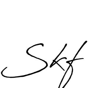 Also we have Skf name is the best signature style. Create professional handwritten signature collection using Antro_Vectra_Bolder autograph style. Skf signature style 7 images and pictures png