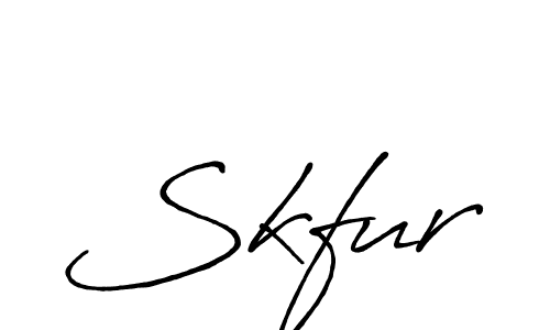 Also we have Skfur name is the best signature style. Create professional handwritten signature collection using Antro_Vectra_Bolder autograph style. Skfur signature style 7 images and pictures png