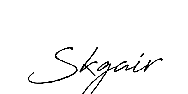Similarly Antro_Vectra_Bolder is the best handwritten signature design. Signature creator online .You can use it as an online autograph creator for name Skgair. Skgair signature style 7 images and pictures png