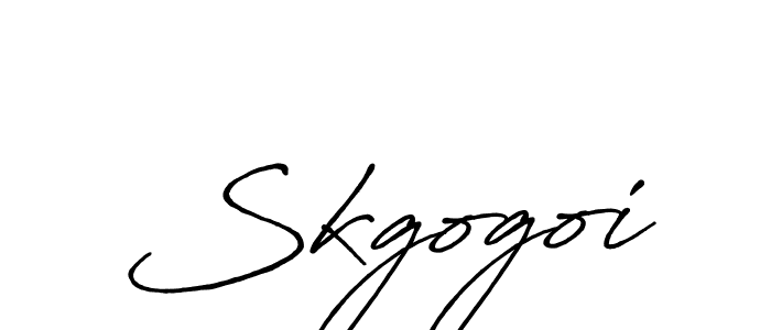 How to make Skgogoi signature? Antro_Vectra_Bolder is a professional autograph style. Create handwritten signature for Skgogoi name. Skgogoi signature style 7 images and pictures png