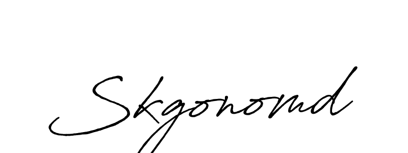 Skgonomd stylish signature style. Best Handwritten Sign (Antro_Vectra_Bolder) for my name. Handwritten Signature Collection Ideas for my name Skgonomd. Skgonomd signature style 7 images and pictures png