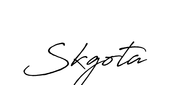 Also we have Skgota name is the best signature style. Create professional handwritten signature collection using Antro_Vectra_Bolder autograph style. Skgota signature style 7 images and pictures png