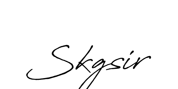 Once you've used our free online signature maker to create your best signature Antro_Vectra_Bolder style, it's time to enjoy all of the benefits that Skgsir name signing documents. Skgsir signature style 7 images and pictures png