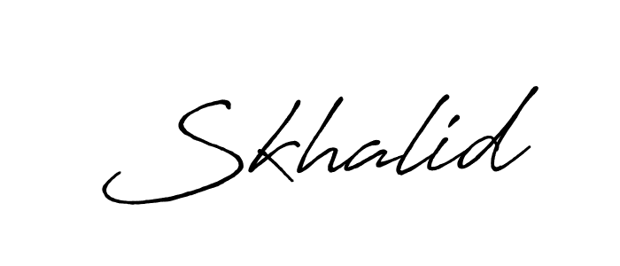 It looks lik you need a new signature style for name Skhalid. Design unique handwritten (Antro_Vectra_Bolder) signature with our free signature maker in just a few clicks. Skhalid signature style 7 images and pictures png