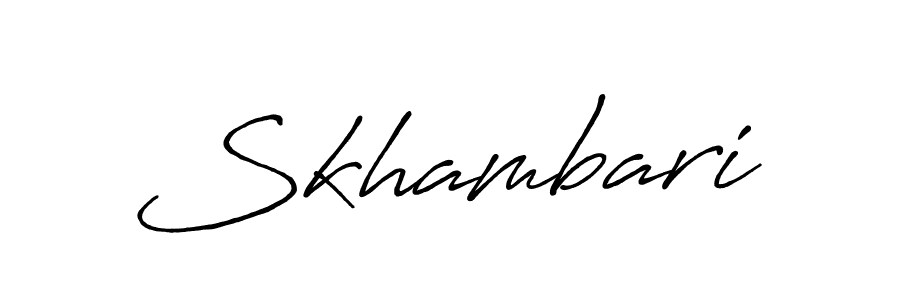 The best way (Antro_Vectra_Bolder) to make a short signature is to pick only two or three words in your name. The name Skhambari include a total of six letters. For converting this name. Skhambari signature style 7 images and pictures png