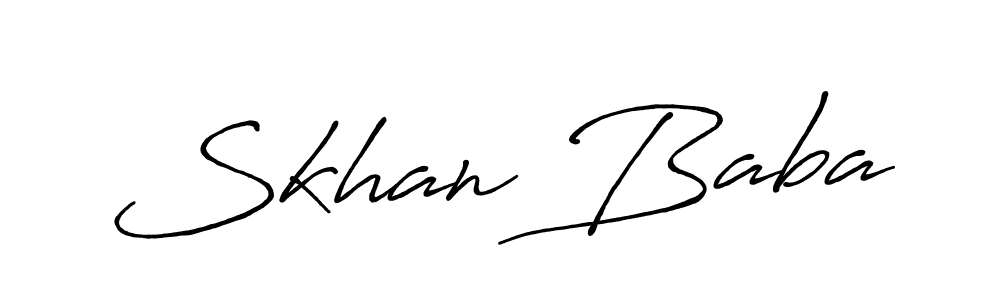 It looks lik you need a new signature style for name Skhan Baba. Design unique handwritten (Antro_Vectra_Bolder) signature with our free signature maker in just a few clicks. Skhan Baba signature style 7 images and pictures png