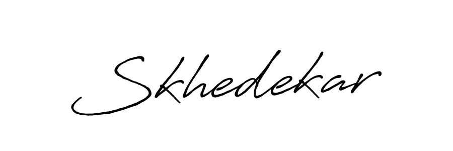 The best way (Antro_Vectra_Bolder) to make a short signature is to pick only two or three words in your name. The name Skhedekar include a total of six letters. For converting this name. Skhedekar signature style 7 images and pictures png