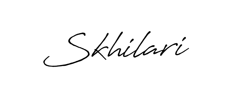 Once you've used our free online signature maker to create your best signature Antro_Vectra_Bolder style, it's time to enjoy all of the benefits that Skhilari name signing documents. Skhilari signature style 7 images and pictures png