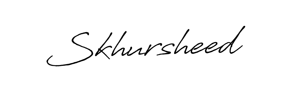 Design your own signature with our free online signature maker. With this signature software, you can create a handwritten (Antro_Vectra_Bolder) signature for name Skhursheed. Skhursheed signature style 7 images and pictures png