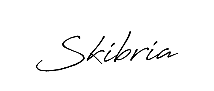 Make a beautiful signature design for name Skibria. With this signature (Antro_Vectra_Bolder) style, you can create a handwritten signature for free. Skibria signature style 7 images and pictures png