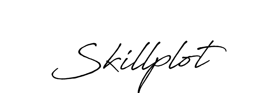 How to make Skillplot name signature. Use Antro_Vectra_Bolder style for creating short signs online. This is the latest handwritten sign. Skillplot signature style 7 images and pictures png