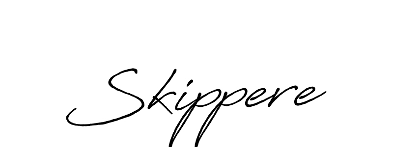 The best way (Antro_Vectra_Bolder) to make a short signature is to pick only two or three words in your name. The name Skippere include a total of six letters. For converting this name. Skippere signature style 7 images and pictures png