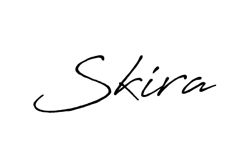 Design your own signature with our free online signature maker. With this signature software, you can create a handwritten (Antro_Vectra_Bolder) signature for name Skira. Skira signature style 7 images and pictures png