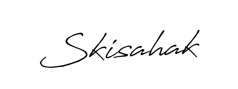 Design your own signature with our free online signature maker. With this signature software, you can create a handwritten (Antro_Vectra_Bolder) signature for name Skisahak. Skisahak signature style 7 images and pictures png