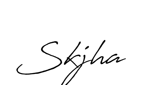 The best way (Antro_Vectra_Bolder) to make a short signature is to pick only two or three words in your name. The name Skjha include a total of six letters. For converting this name. Skjha signature style 7 images and pictures png