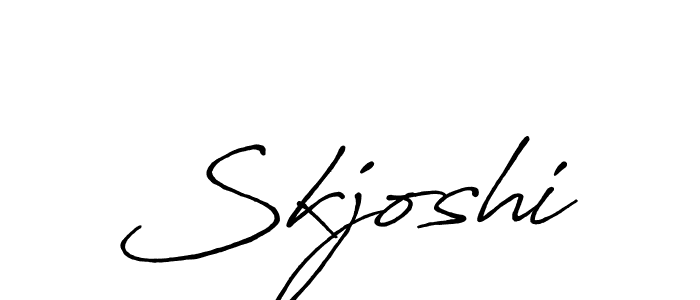 How to Draw Skjoshi signature style? Antro_Vectra_Bolder is a latest design signature styles for name Skjoshi. Skjoshi signature style 7 images and pictures png