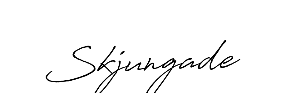 Antro_Vectra_Bolder is a professional signature style that is perfect for those who want to add a touch of class to their signature. It is also a great choice for those who want to make their signature more unique. Get Skjungade name to fancy signature for free. Skjungade signature style 7 images and pictures png