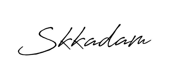 Also we have Skkadam name is the best signature style. Create professional handwritten signature collection using Antro_Vectra_Bolder autograph style. Skkadam signature style 7 images and pictures png