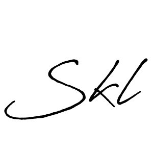 Also You can easily find your signature by using the search form. We will create Skl name handwritten signature images for you free of cost using Antro_Vectra_Bolder sign style. Skl signature style 7 images and pictures png