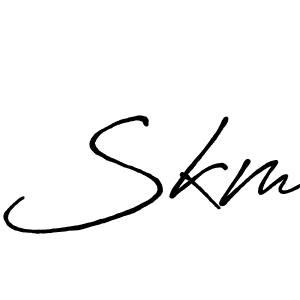 Once you've used our free online signature maker to create your best signature Antro_Vectra_Bolder style, it's time to enjoy all of the benefits that Skm name signing documents. Skm signature style 7 images and pictures png