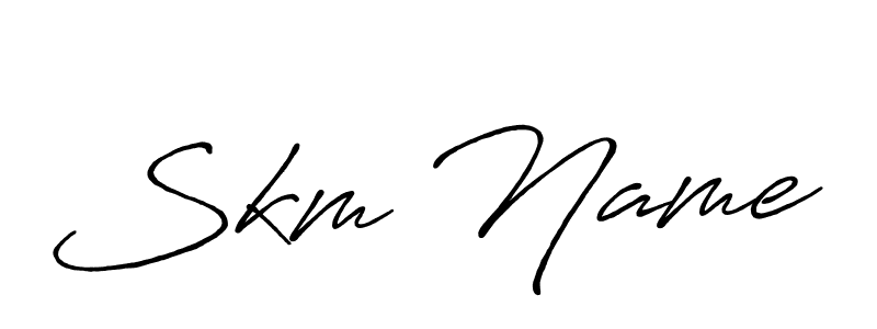 Skm Name stylish signature style. Best Handwritten Sign (Antro_Vectra_Bolder) for my name. Handwritten Signature Collection Ideas for my name Skm Name. Skm Name signature style 7 images and pictures png