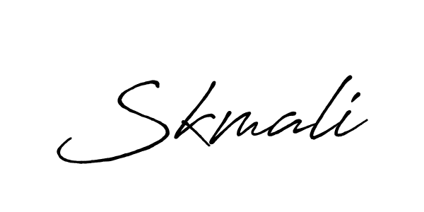 How to make Skmali signature? Antro_Vectra_Bolder is a professional autograph style. Create handwritten signature for Skmali name. Skmali signature style 7 images and pictures png