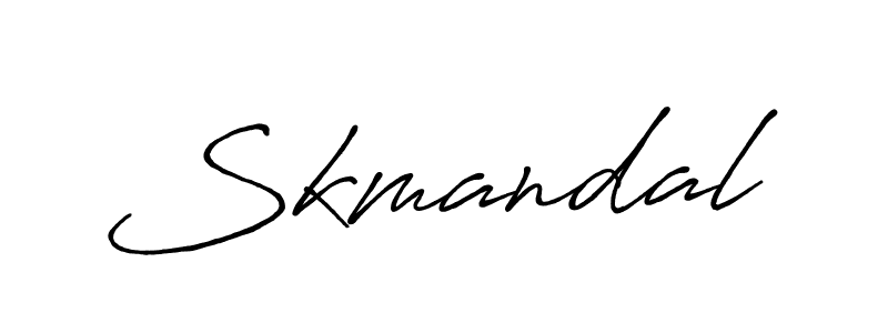 How to Draw Skmandal signature style? Antro_Vectra_Bolder is a latest design signature styles for name Skmandal. Skmandal signature style 7 images and pictures png