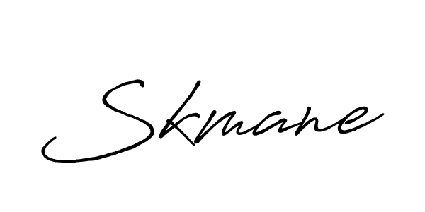 Design your own signature with our free online signature maker. With this signature software, you can create a handwritten (Antro_Vectra_Bolder) signature for name Skmane. Skmane signature style 7 images and pictures png