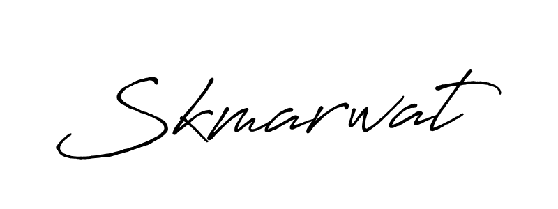 How to make Skmarwat name signature. Use Antro_Vectra_Bolder style for creating short signs online. This is the latest handwritten sign. Skmarwat signature style 7 images and pictures png