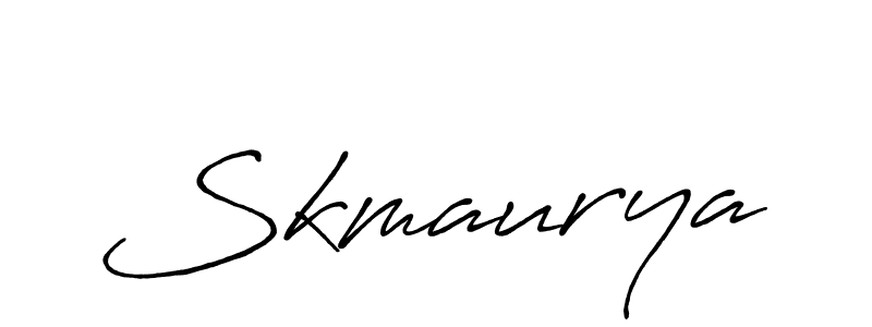 Skmaurya stylish signature style. Best Handwritten Sign (Antro_Vectra_Bolder) for my name. Handwritten Signature Collection Ideas for my name Skmaurya. Skmaurya signature style 7 images and pictures png