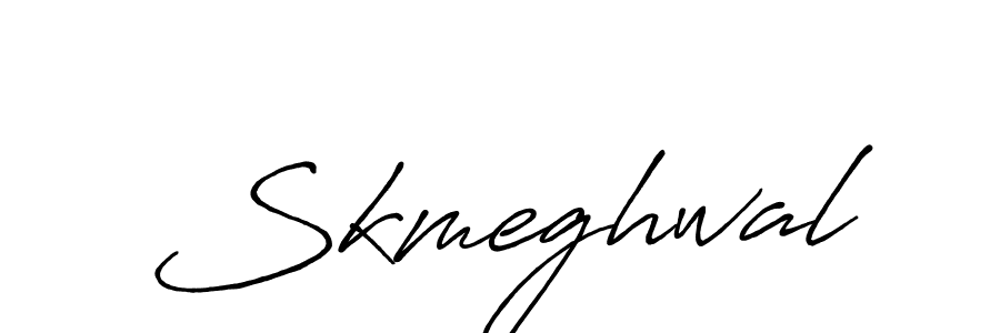 if you are searching for the best signature style for your name Skmeghwal. so please give up your signature search. here we have designed multiple signature styles  using Antro_Vectra_Bolder. Skmeghwal signature style 7 images and pictures png