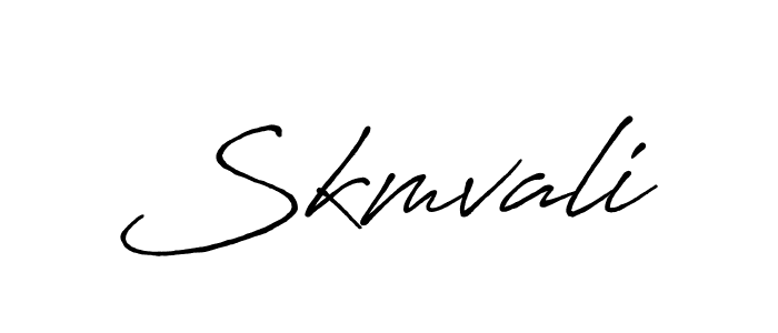 Similarly Antro_Vectra_Bolder is the best handwritten signature design. Signature creator online .You can use it as an online autograph creator for name Skmvali. Skmvali signature style 7 images and pictures png