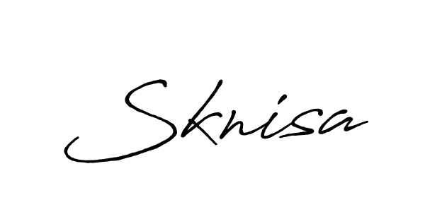 Create a beautiful signature design for name Sknisa. With this signature (Antro_Vectra_Bolder) fonts, you can make a handwritten signature for free. Sknisa signature style 7 images and pictures png