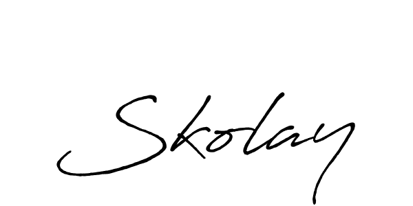 if you are searching for the best signature style for your name Skolay. so please give up your signature search. here we have designed multiple signature styles  using Antro_Vectra_Bolder. Skolay signature style 7 images and pictures png