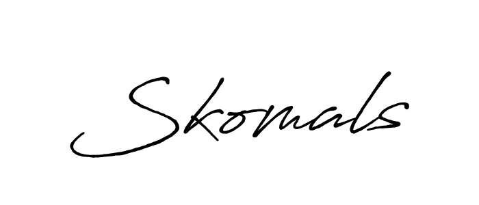 Similarly Antro_Vectra_Bolder is the best handwritten signature design. Signature creator online .You can use it as an online autograph creator for name Skomals. Skomals signature style 7 images and pictures png