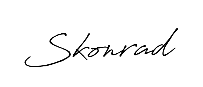 Create a beautiful signature design for name Skonrad. With this signature (Antro_Vectra_Bolder) fonts, you can make a handwritten signature for free. Skonrad signature style 7 images and pictures png