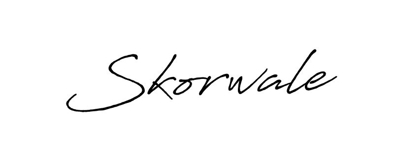 Design your own signature with our free online signature maker. With this signature software, you can create a handwritten (Antro_Vectra_Bolder) signature for name Skorwale. Skorwale signature style 7 images and pictures png