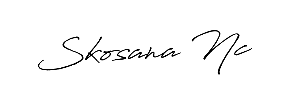 Here are the top 10 professional signature styles for the name Skosana Nc. These are the best autograph styles you can use for your name. Skosana Nc signature style 7 images and pictures png