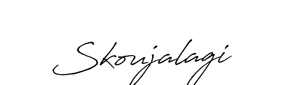 The best way (Antro_Vectra_Bolder) to make a short signature is to pick only two or three words in your name. The name Skoujalagi include a total of six letters. For converting this name. Skoujalagi signature style 7 images and pictures png