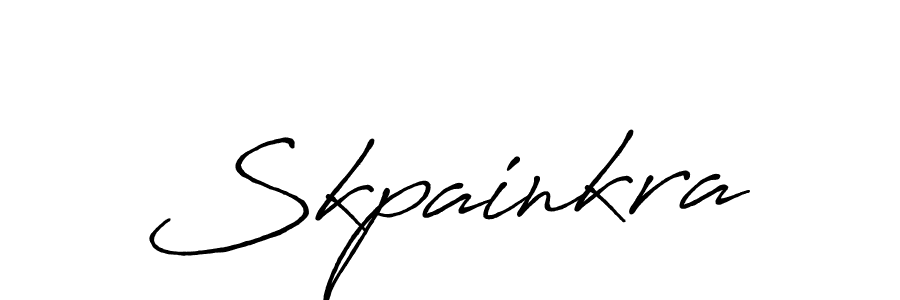 How to Draw Skpainkra signature style? Antro_Vectra_Bolder is a latest design signature styles for name Skpainkra. Skpainkra signature style 7 images and pictures png