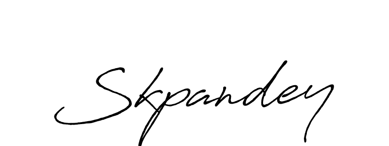 Skpandey stylish signature style. Best Handwritten Sign (Antro_Vectra_Bolder) for my name. Handwritten Signature Collection Ideas for my name Skpandey. Skpandey signature style 7 images and pictures png