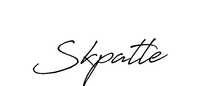 Create a beautiful signature design for name Skpatle. With this signature (Antro_Vectra_Bolder) fonts, you can make a handwritten signature for free. Skpatle signature style 7 images and pictures png