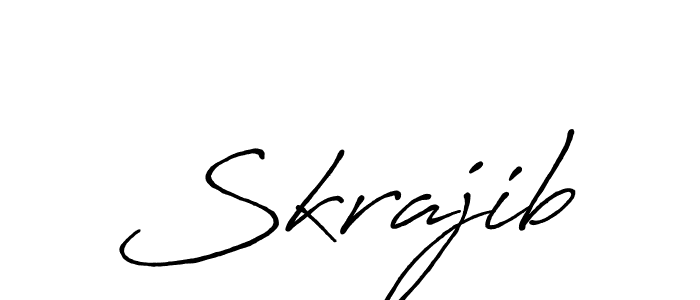 Here are the top 10 professional signature styles for the name Skrajib. These are the best autograph styles you can use for your name. Skrajib signature style 7 images and pictures png