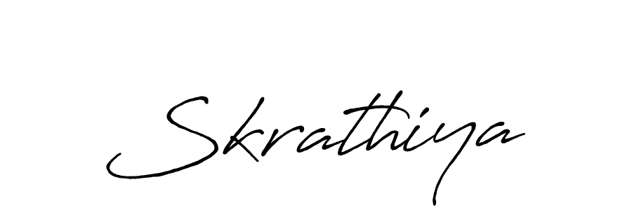 Similarly Antro_Vectra_Bolder is the best handwritten signature design. Signature creator online .You can use it as an online autograph creator for name Skrathiya. Skrathiya signature style 7 images and pictures png
