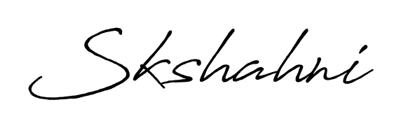Get an exclusive digital autograph for Skshahni. The Antro_Vectra_Bolder typeface captures the charm of real penmanship on paper. Skshahni signature style 7 images and pictures png