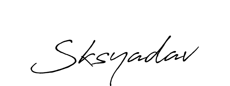 Once you've used our free online signature maker to create your best signature Antro_Vectra_Bolder style, it's time to enjoy all of the benefits that Sksyadav name signing documents. Sksyadav signature style 7 images and pictures png