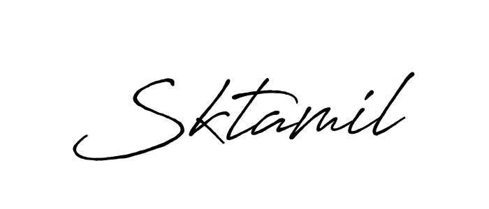 Sktamil stylish signature style. Best Handwritten Sign (Antro_Vectra_Bolder) for my name. Handwritten Signature Collection Ideas for my name Sktamil. Sktamil signature style 7 images and pictures png